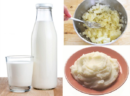 Làm trắng da tại nhà đơn giản với mặt nạ khoai tây - sữa tươi 